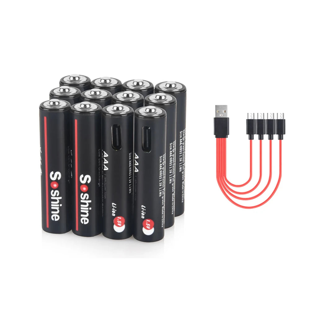 Soshine AAA 1.5V 1100mWh Lithium Battery
