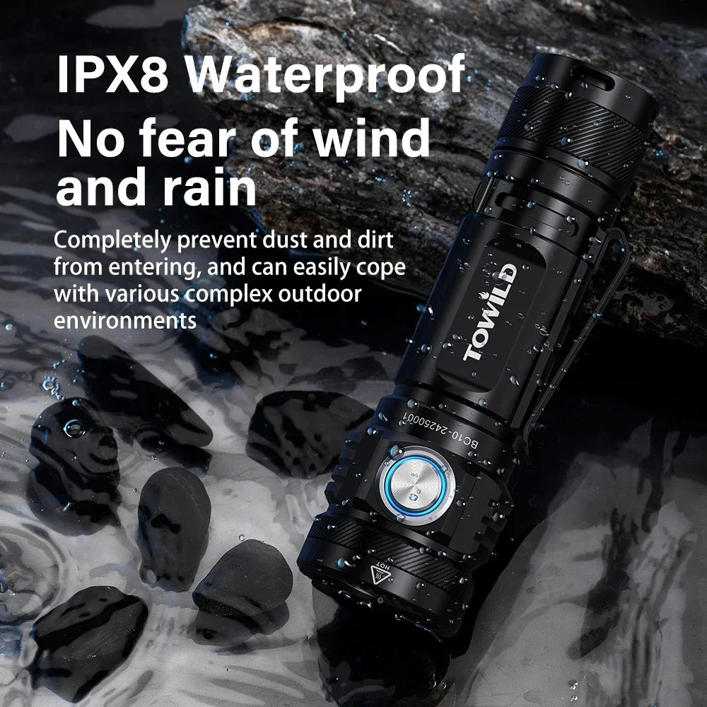 TOWILD BC10 Multifunctional 4000Lumens High-Brightness EDC Flashlight