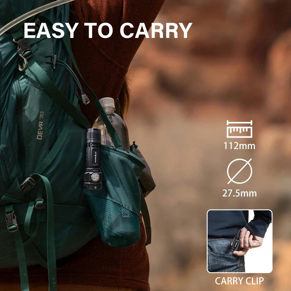 TOWILD BC10 Multifunctional 4000Lumens High-Brightness EDC Flashlight