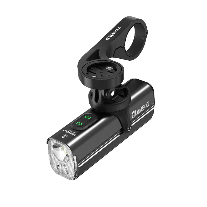 fahrradbeleuchtung 1500 lumen TOWILD DLite 1500 Fahrradlicht mit zwei Lichtquellen für Nachtfahrten – flashlightgo