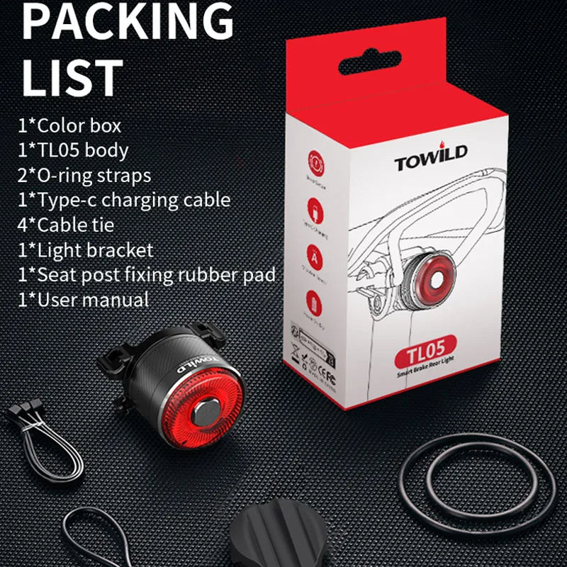 TOWILD TL05 Smart Brake Rear Light