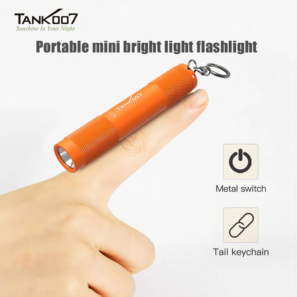 Tank007 TK701A Portable Mini Flashlight Keychain Flashlight