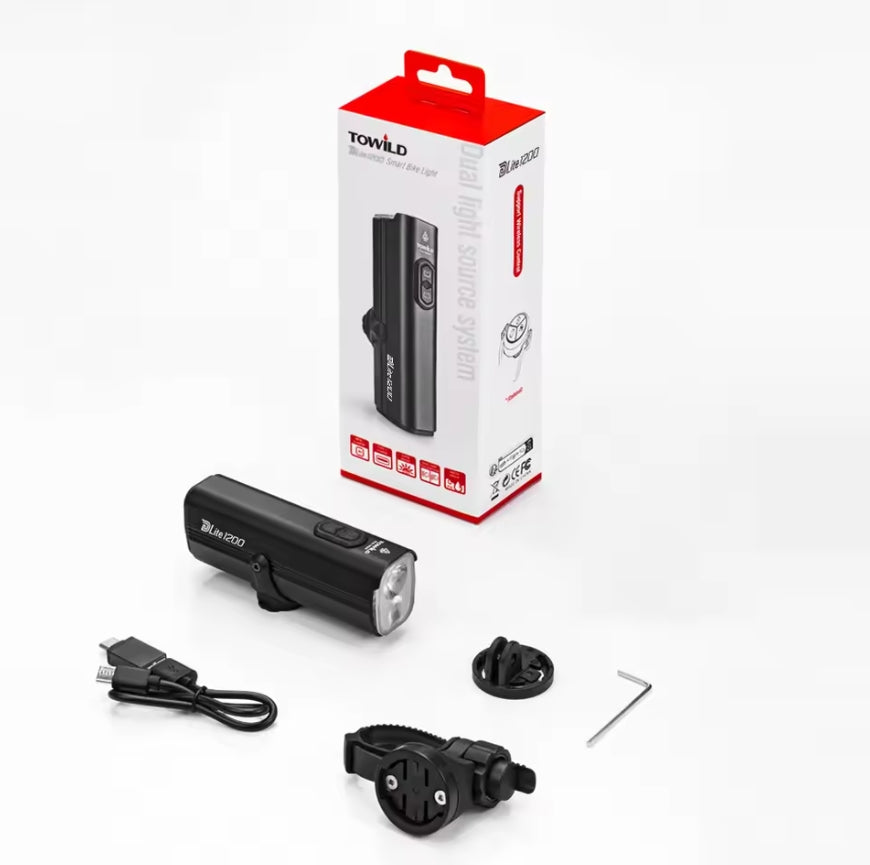 Towild DLite 1200 Dual Light Source Bike Light