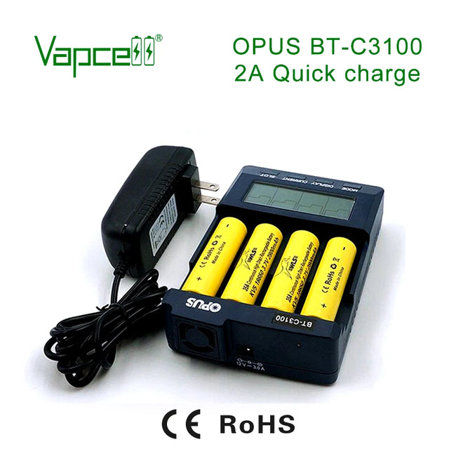 Vapcell Opus BT-C3100 4 Slot Battery Charger