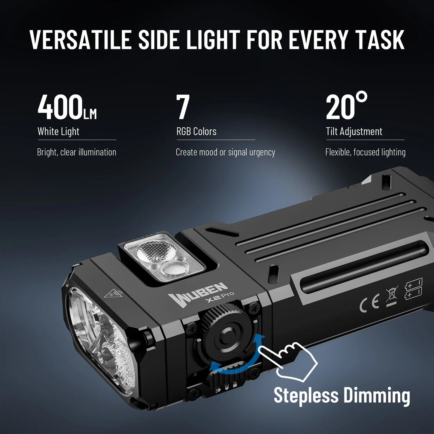 Wuben X2Pro wiederaufladbare EDC-Taschenlampe