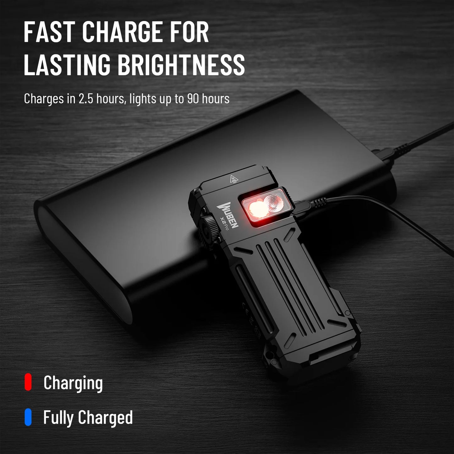 Wuben X2Pro wiederaufladbare EDC-Taschenlampe