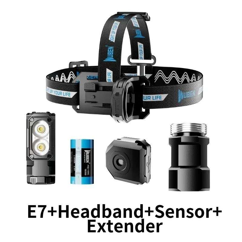 Wuben E7 1800 lumens Rechargeable Headlamp
