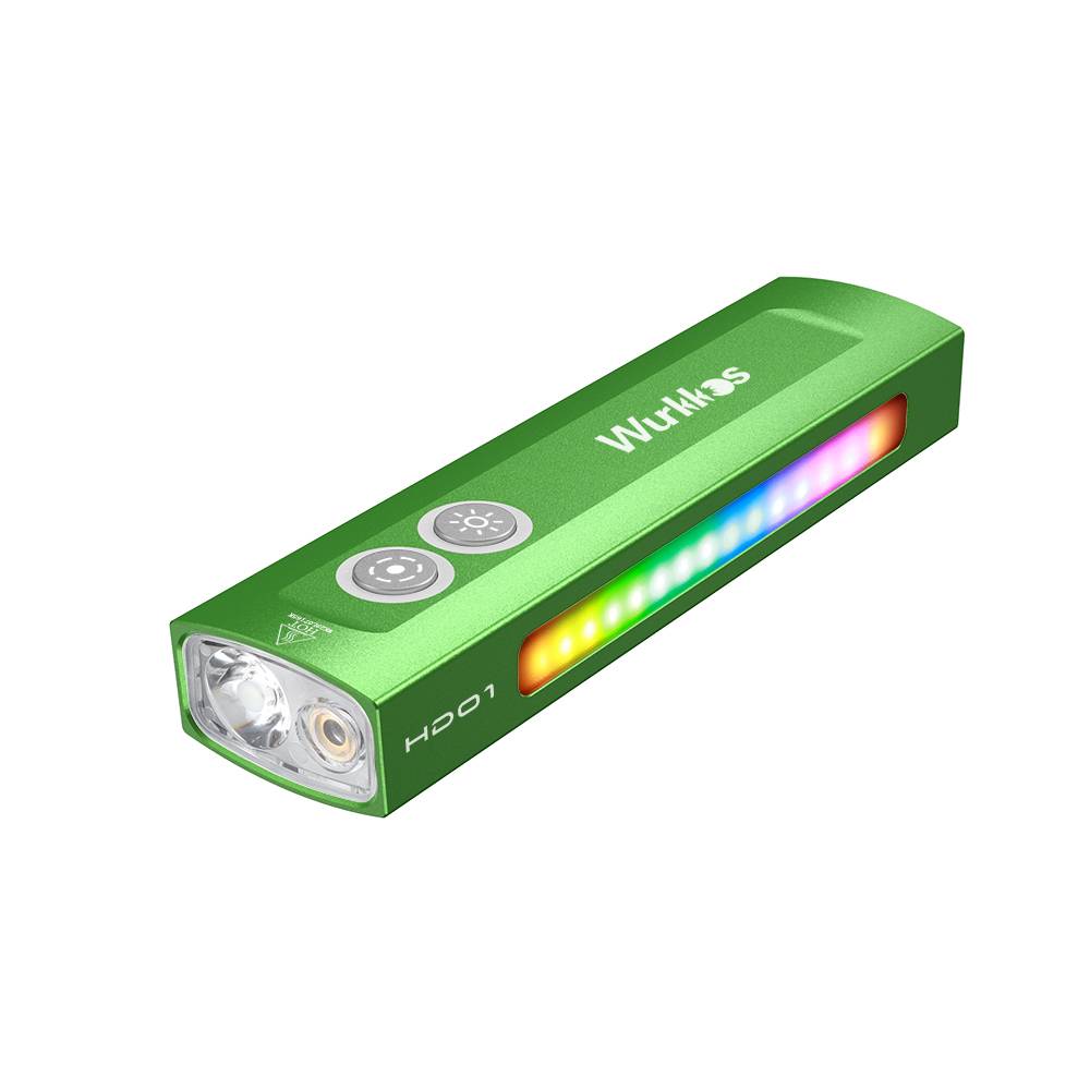 Wurkkos HD01 Wiederaufladbare 1200LM EDC-Taschenlampe mit seitlichem RGB-Licht