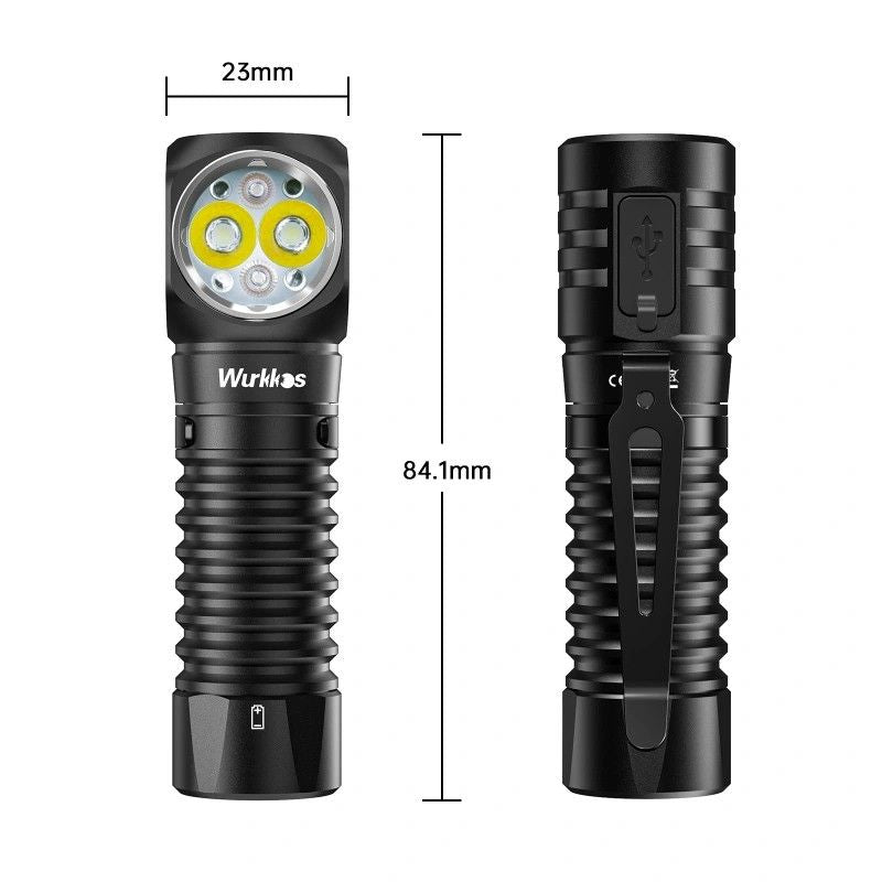 Wurkkos HD12 850 Lumens Rechargeable 14500/AA Headlamp