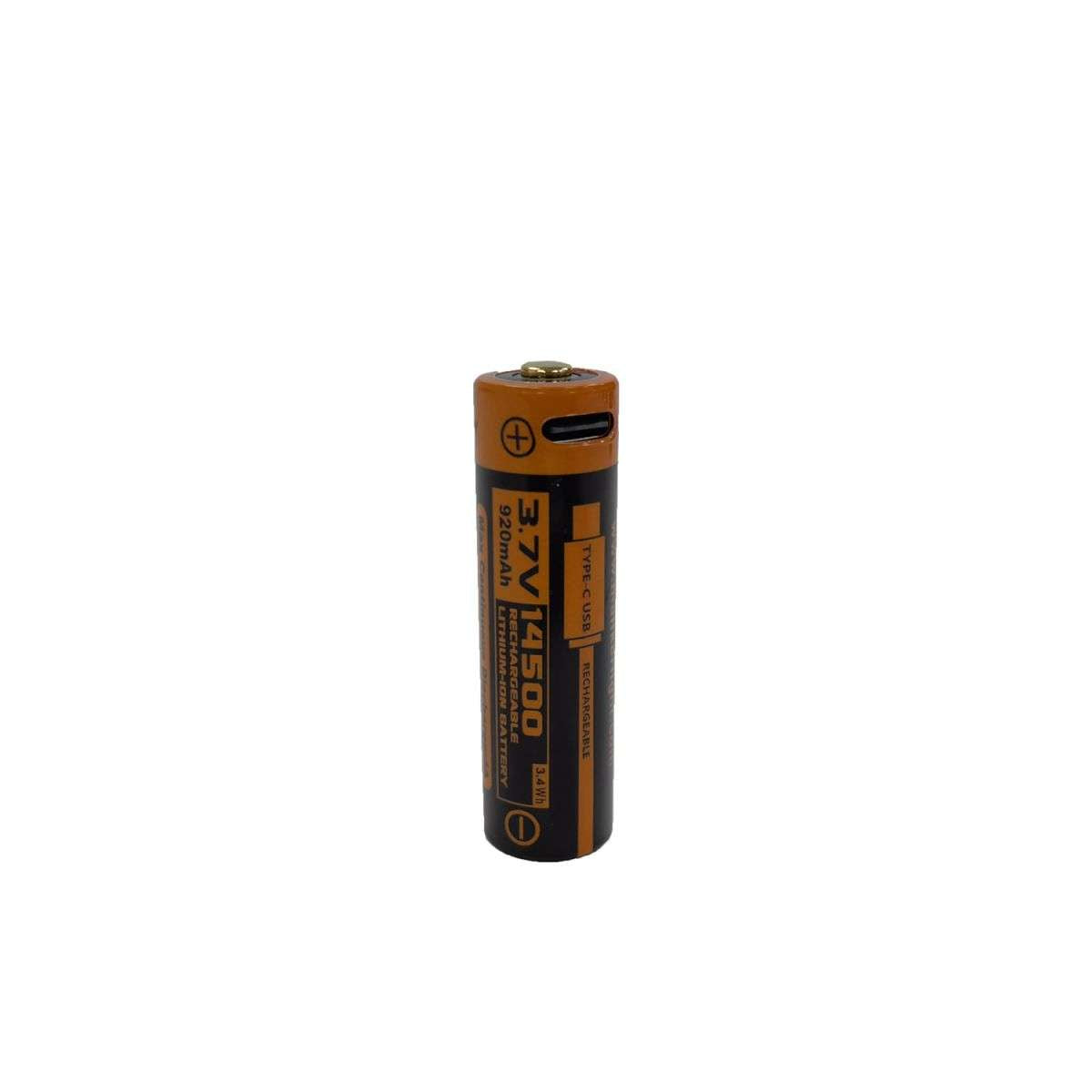 920mAh Type-C USB 14500 Battery