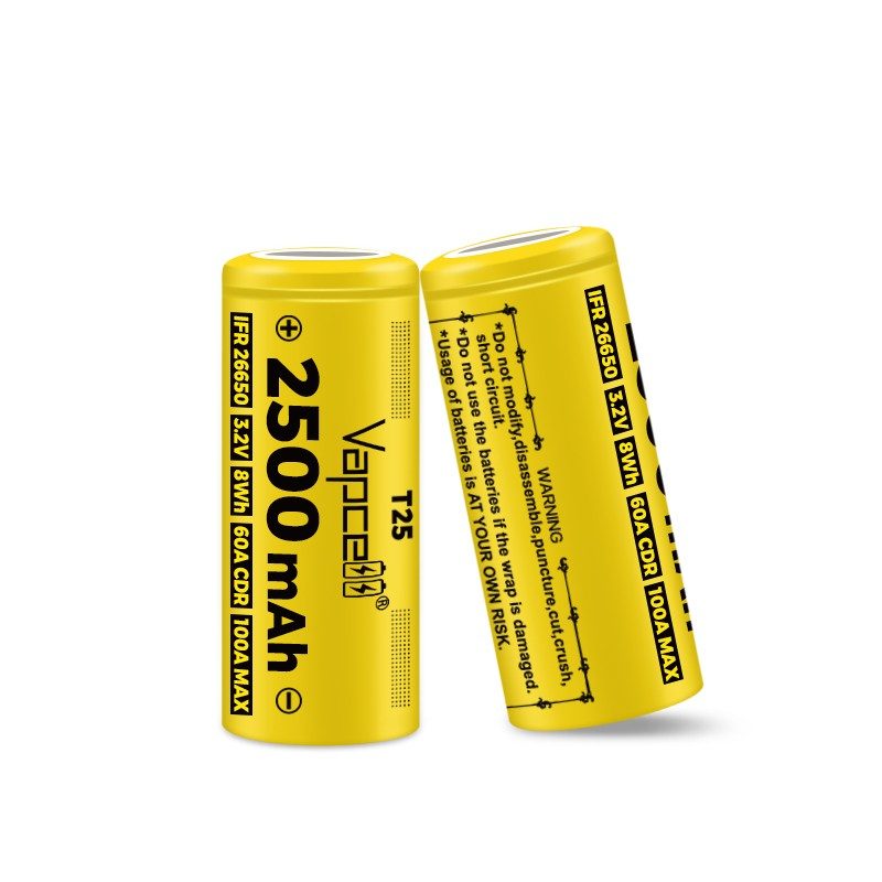 Vapcell T25 2500mAh 26650 Battery