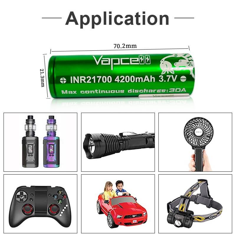 Vapcell 21700 4200 mAh 30 A