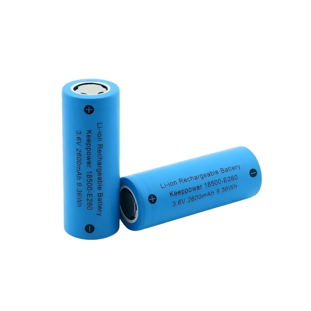 Keeppower 18500-E260 2600mAh 3.6V Rechargeable Li-ion Battery