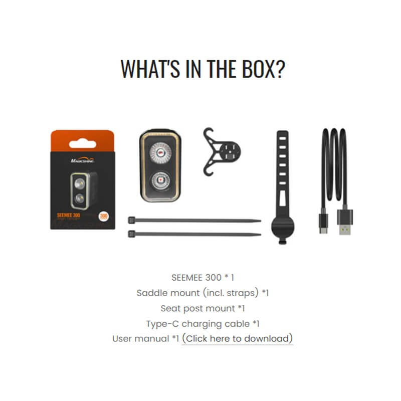 Magicshine SEEMEE 300 Smart Fahrradrücklicht