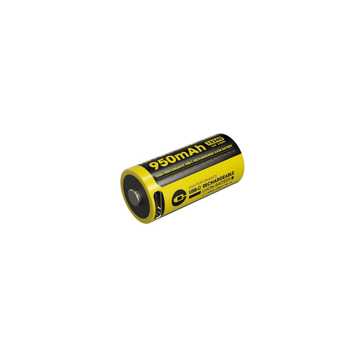 Nitecore NL169R 950mAh Rechargeable 16340 Battery