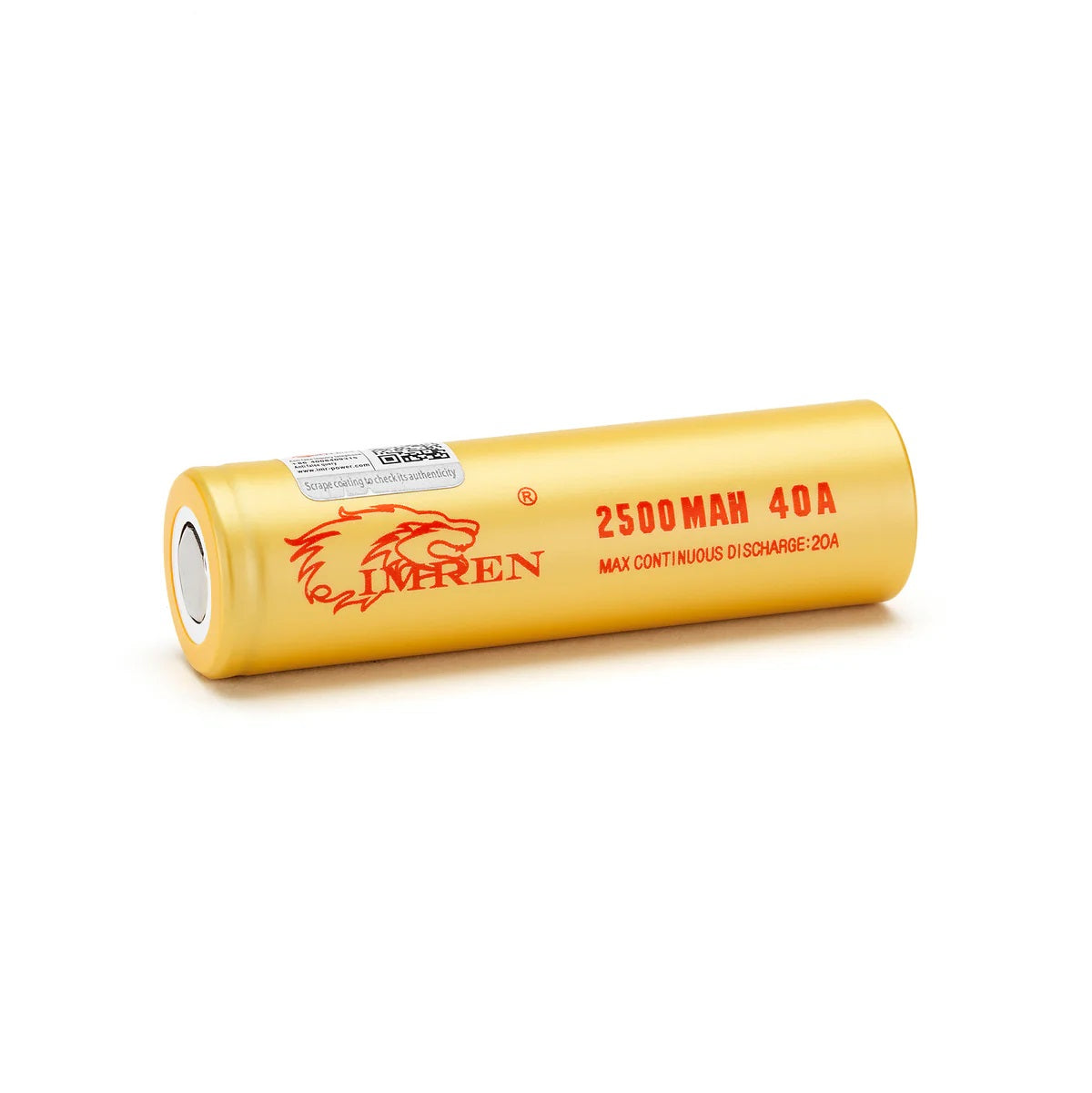 IMREN 18650 2500mAh 40A Battery