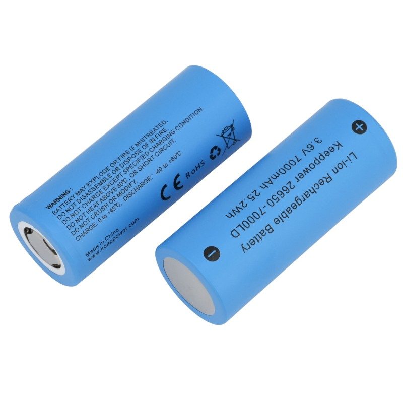 Keeppower 26650-7000LD Li-ion Rechargeable Battery Cell