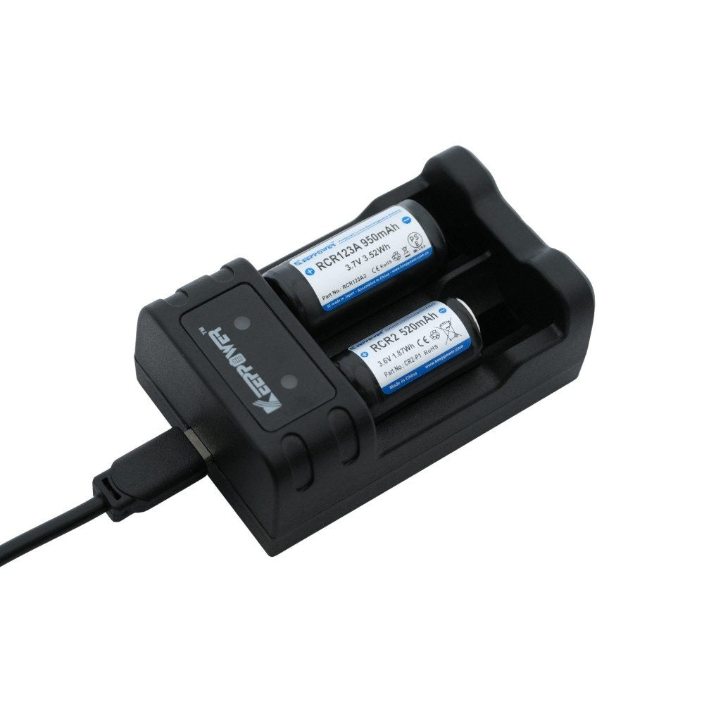 Keeppower RCR2 Li-ion Rechargeable Battery Charger