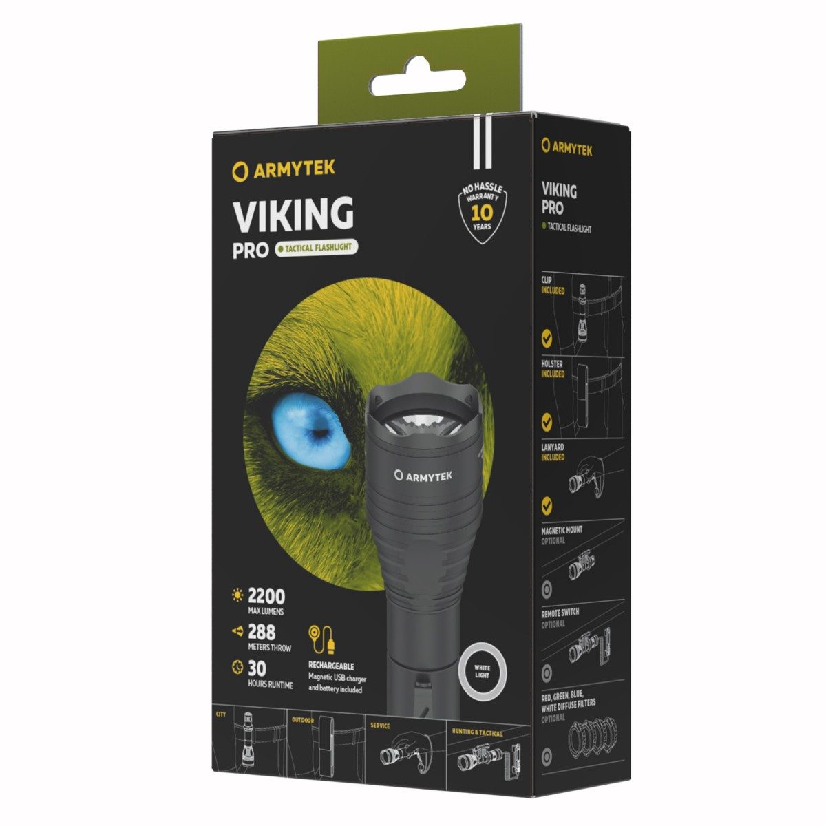 Armytek Viking Pro Magnet USB Tactical Flashlight