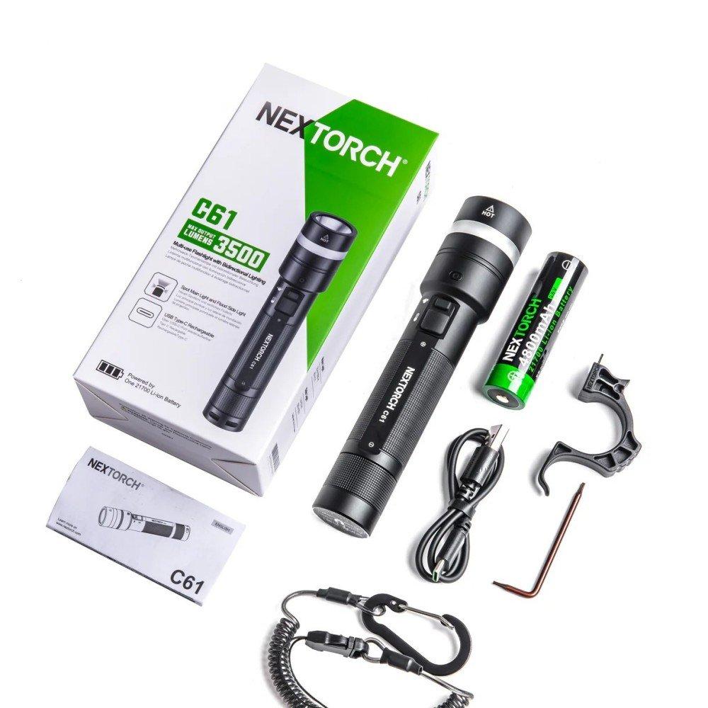 Nextorch C61 Dual-Beam 3500 Lumens Flashlight