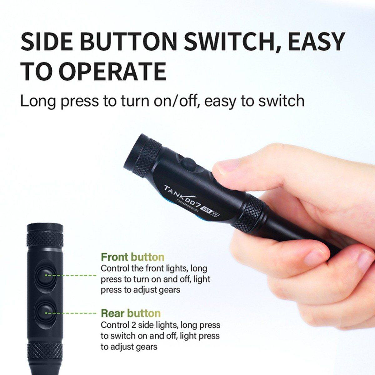 Tank007 UVAY3 Triple Light Source Flashlight