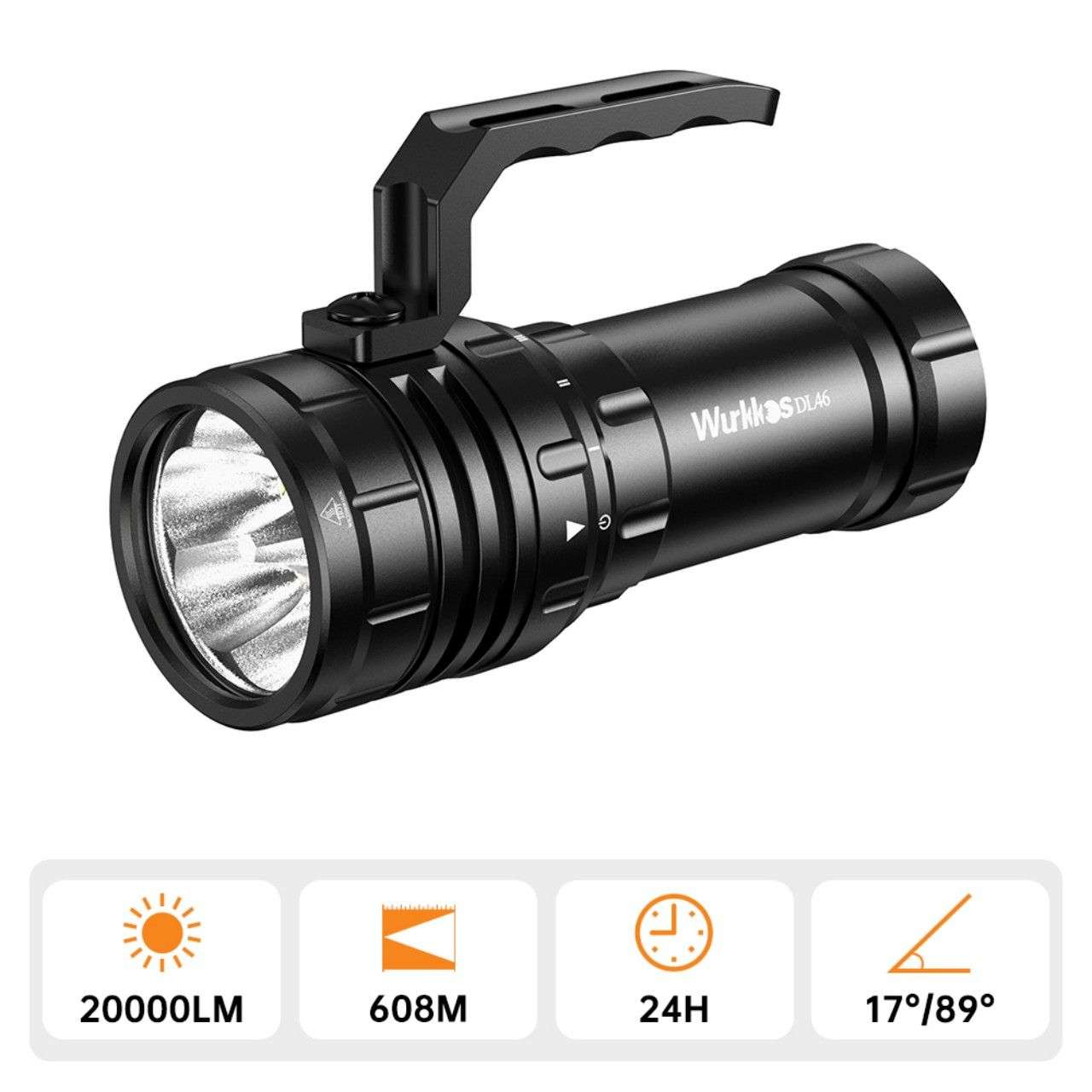 Wurkkos DL46 20000lm Diving Flashlight