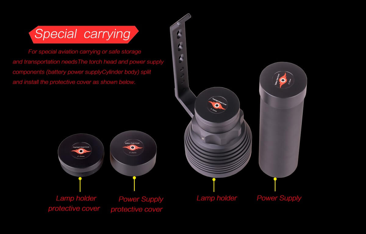 FEREI W168 Shark diving Flashlight