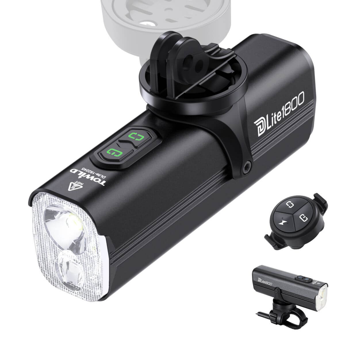 TOWILD Dlite 1800 Lumens Rechargeable Bike Front Light