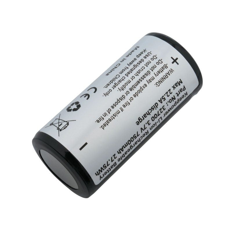 Keeppower 32700 7500mAh 27.75Wh Li-ion Rechargeable Battery