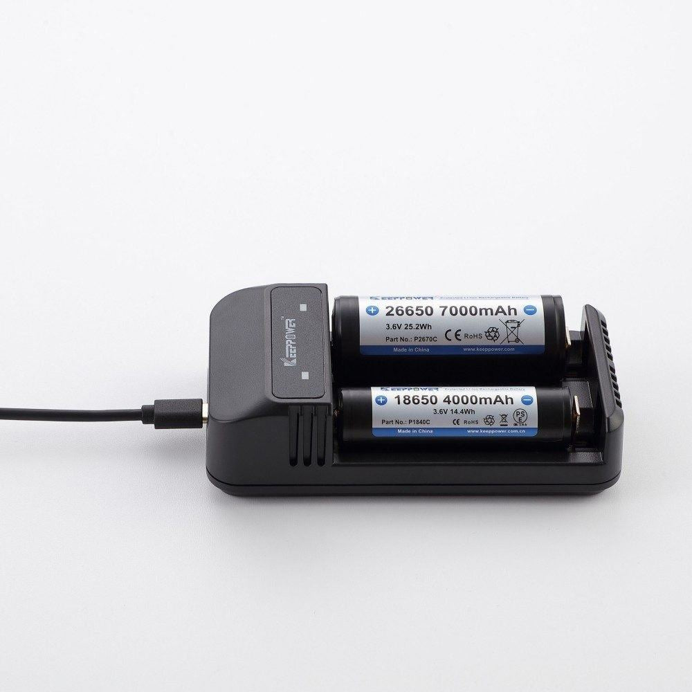 KeepPower C2 Intelligentes Li-Ionen-Akkuladegerät