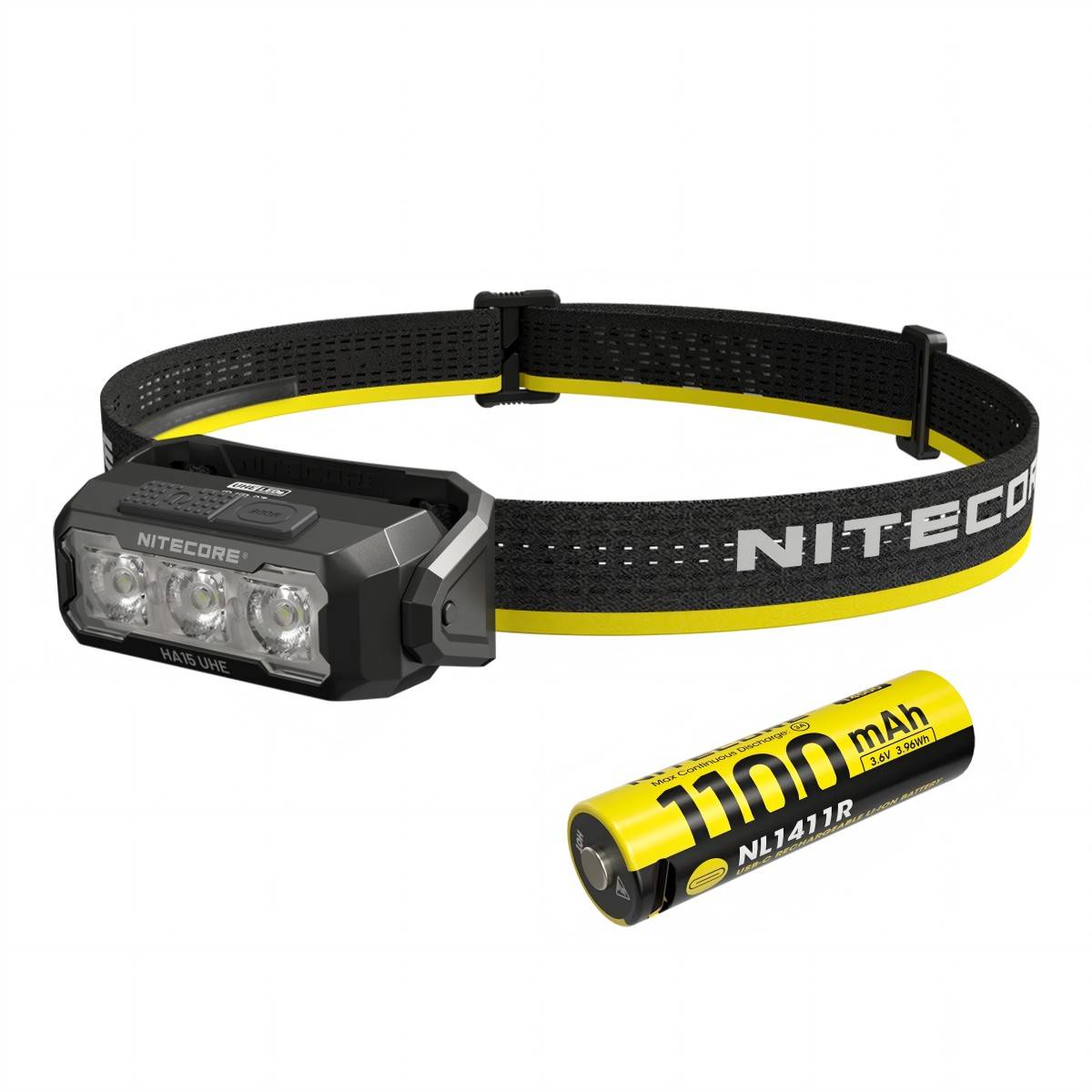 Nitecore HA15 UHE Mehrzweck-Ultraleicht-AA-Stirnlampe