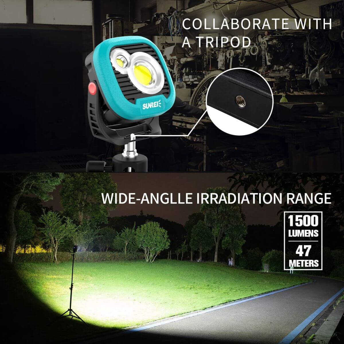 Sunrei C1600 Rechargeable Worklight