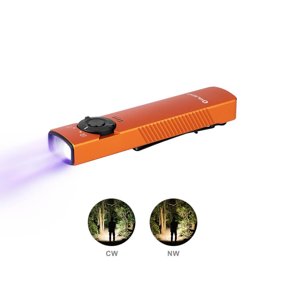Olight Arkfeld UV Dual Light Source EDC Flashlight
