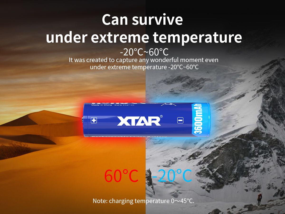 XTAR 18650 3600mAh Akku