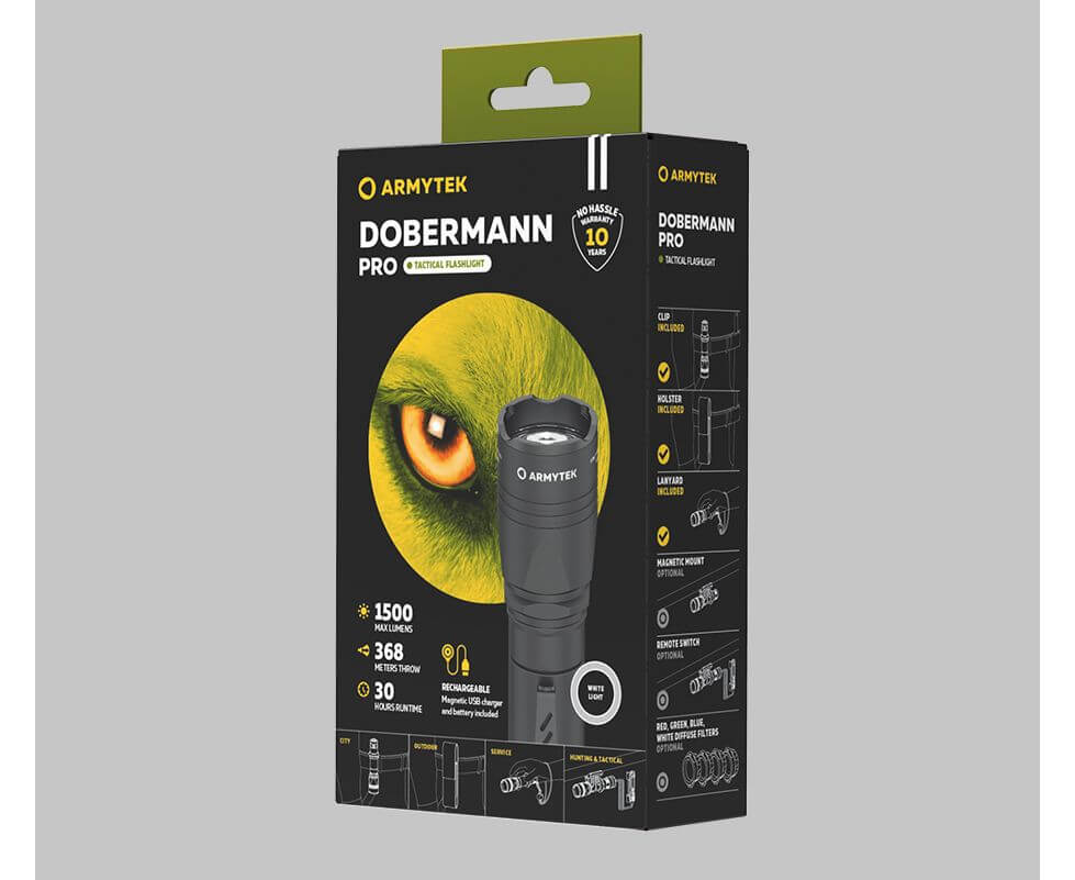 Armytek Dobermann Pro Magnet USB EDC Taktische Taschenlampe