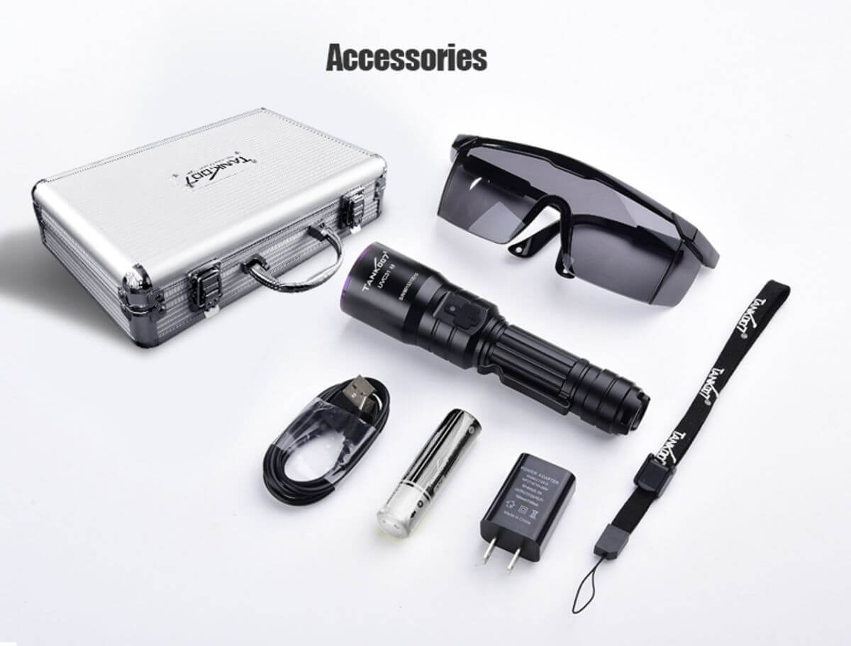 TANK007 UVC31 NDT Nichia UV LED Flashlight