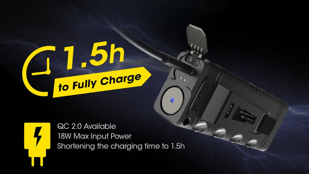 NITECORE TM12K Rechargeable High Power Flashlight