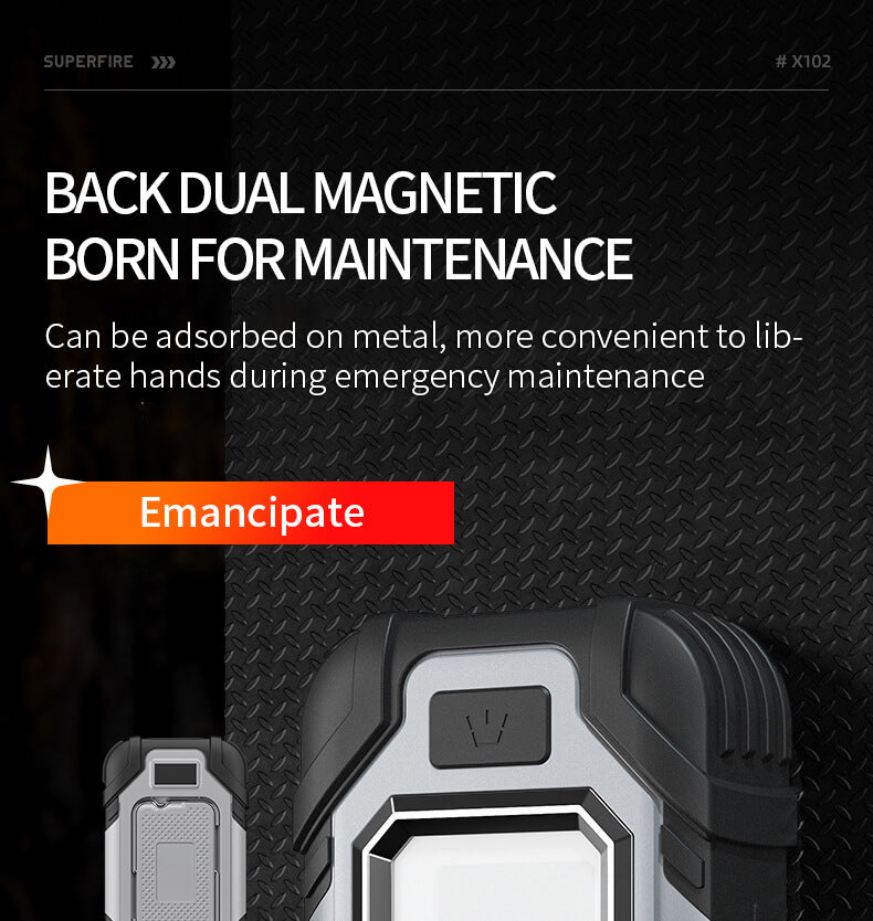 SuperFire X102 Multi Function Folding Work Light