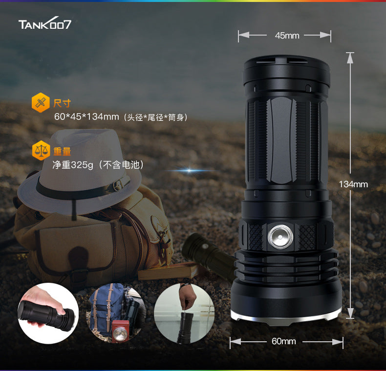 TANK007 KC11 Outdoor Strong Light LED Flashlight