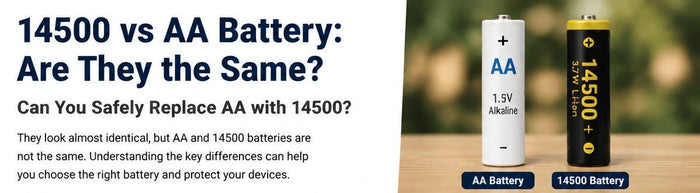 14500 vs AA Battery: Are They the Same? Can You Safely Replace AA with 14500?