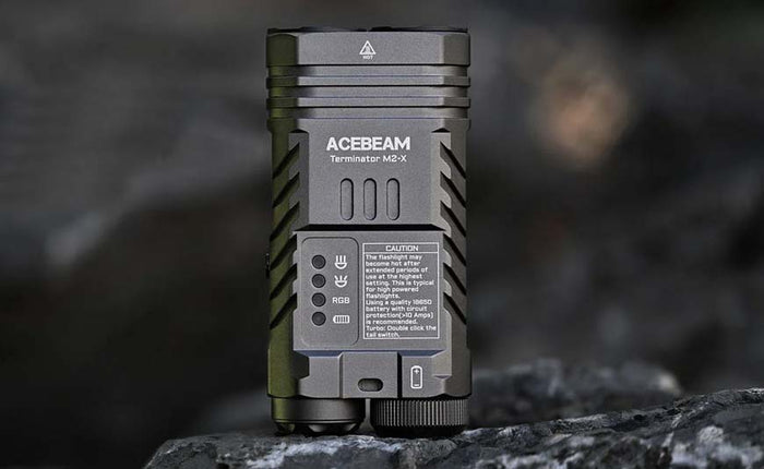 Acebeam Terminator M2-X RGB Multi output 3200 lumens flashlight