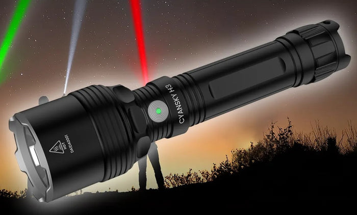 All-New Cyansky H3 V2.0 Long Range Multi Color Hunting Flashlight