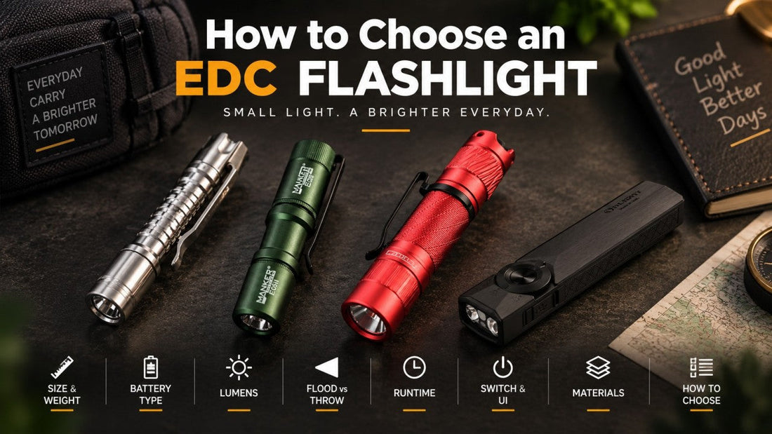 how to choose edc flashlight
