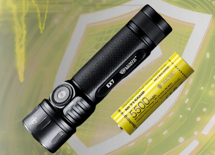 New Nitecore EX7 Triple Beam Output 6000 Lumens Flashlight