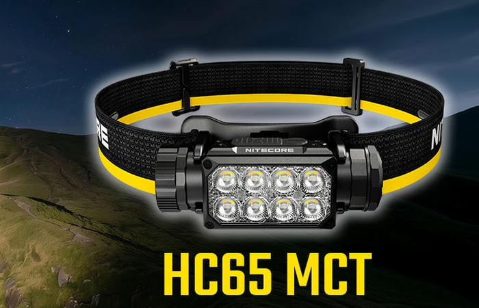 Nitecore Introduces HC65 MCT 2000 Lumens Multiple Color Magnesium Alloy Headlamp