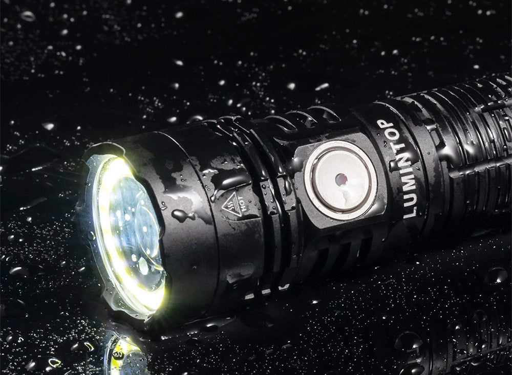 Introducing Lumintop W1 600 Lumens LEP Flashlight with triple output, Spot, Flood, Red