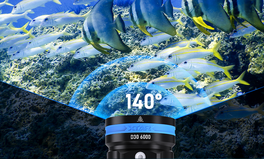 Introducing Xtar D30 6000 lumens diving flashlight