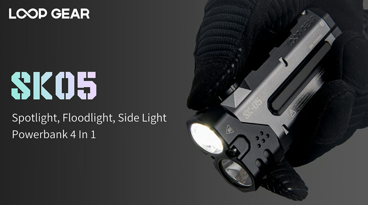 Loop Flashlight Introducing Loop Gear SK-05 4 in 1 dial control flashlight 3000 Lumens ...