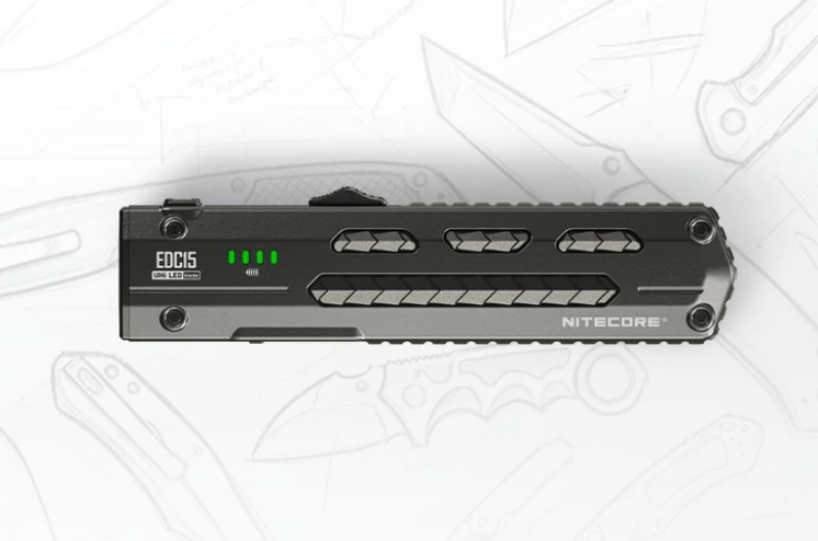 Nitecore launches EDC15 1200 lumens Dual Light Sources Slim EDC Flashlight