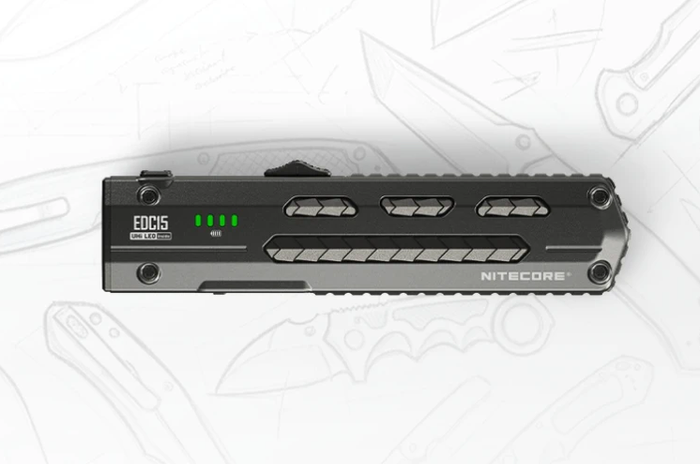 Nitecore launches EDC15 1200 lumens Dual Light Sources Slim EDC Flashlight